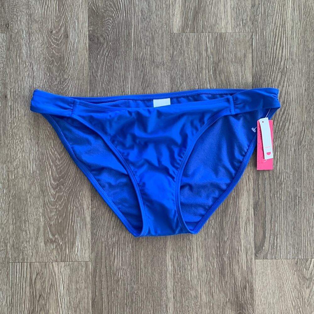 Xhilaration Hipster Bikini Bottom Royal Blue Size XL Low Rise